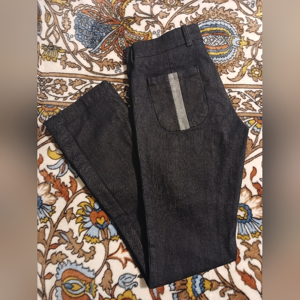 5/$25 Charlotte Gainsbourg Current/Elliott Blue Straight Leg Jeans Classic Style